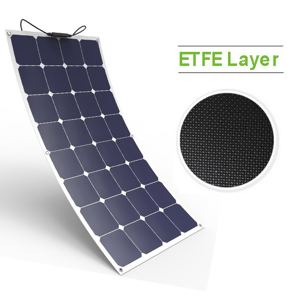 ETFE Sunpower Solar Panel 300W 250W 200W 100W 400W 18V 24V 120W Flexible Solar Panel For Boats