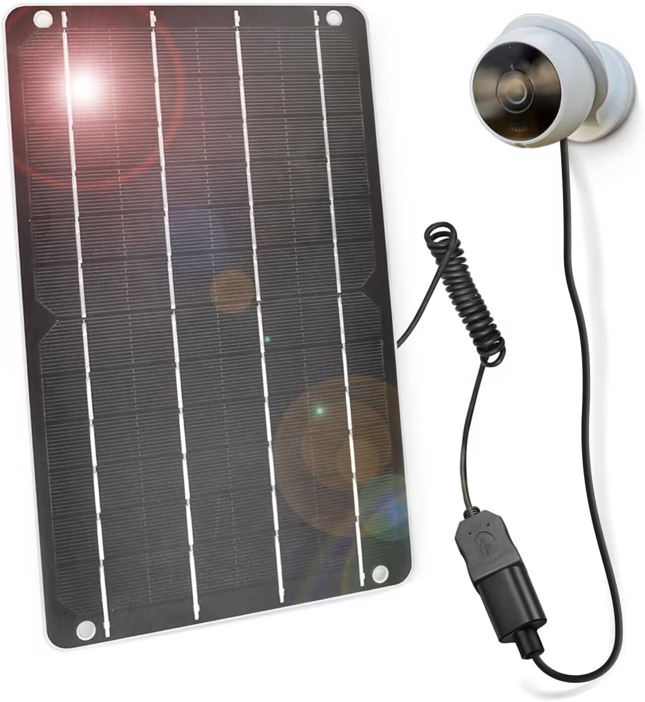 5W 6V 12V portable outdoor solar panel for hunting trai camera with battery 6000mah for Security Cameras solar panel charger