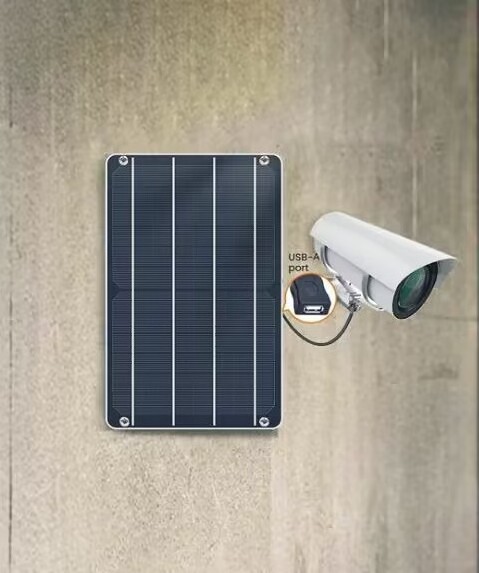 5V Solar Panel Charging Waterproof Portable Solar Panel 4w for Arlo Camera Eufy Security Wireless ring Doorbell Blink Video cctv