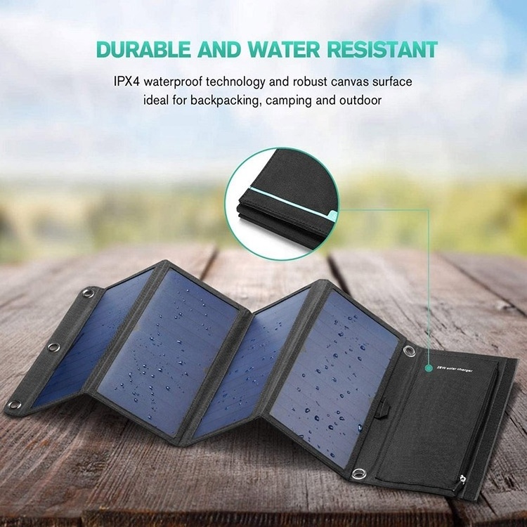 Hiking solar panel 5V 12V  21W 28W 30W 40W 50W 60W Foldable Micro  USB Solar Mobile Charger