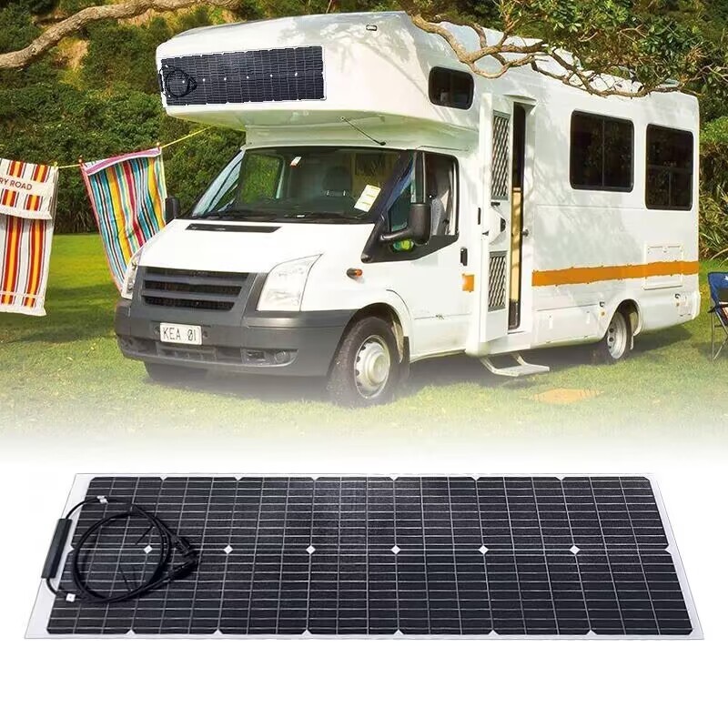 Outdoor Solar Panels 50W 100W 120W 200W 300W Thin Film Solar Panel 12V Solar Panel for Caravan RV Camping Hiking