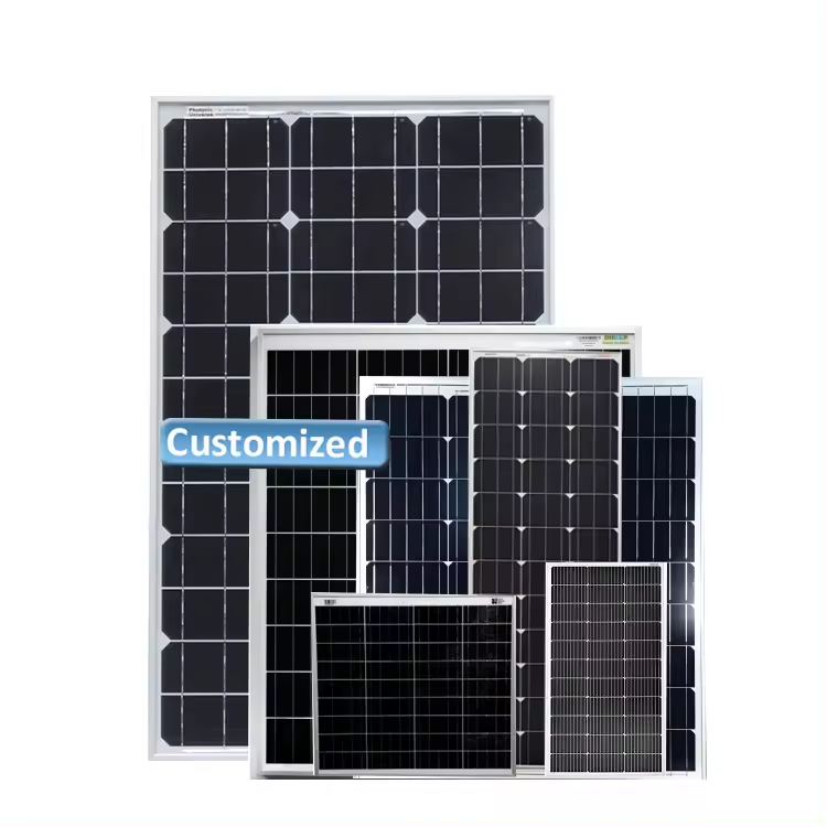 Small Size 12V Solar Panel 10W 20W 50W Solar Power Panel Charger Portable for Vehicle Gate Opener Electrical Fence Solar Lights