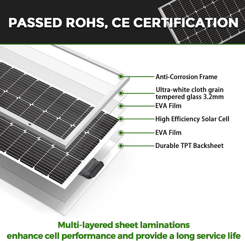 Factory 100w 150w 200w 250w 300w 320w 450w solar panel made in China with cheap price for house