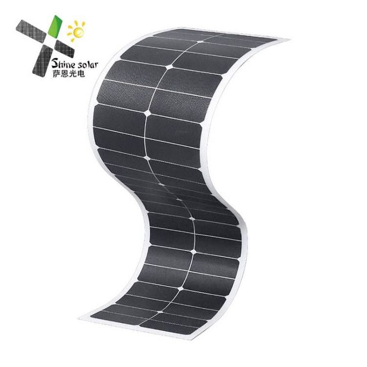 75W 150w 200 Watt 20 Volt Cutting Edge film Flexible Solar Panels for Motorhomes and Caravans Off Grid Applications