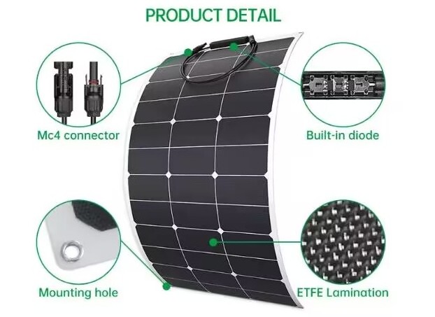 flexible 300 watt solar cell for cabin fishing boats flexible solar panels getting solar panels installed solar panel power bank