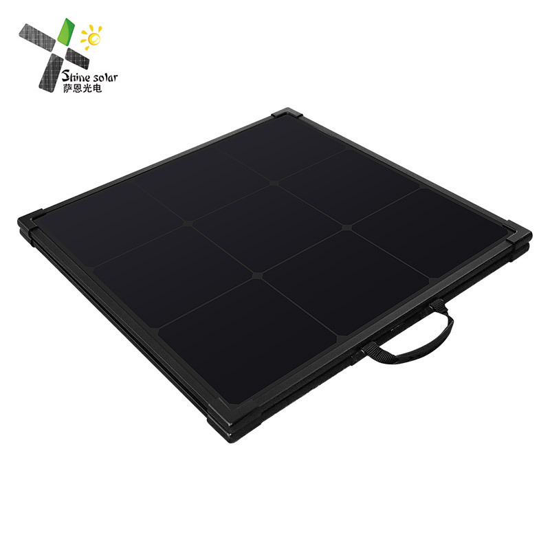 Wholesale price solar foldable panel portable 100w 150w ibc cell folding solar panel suitcase for outdoor camping power station