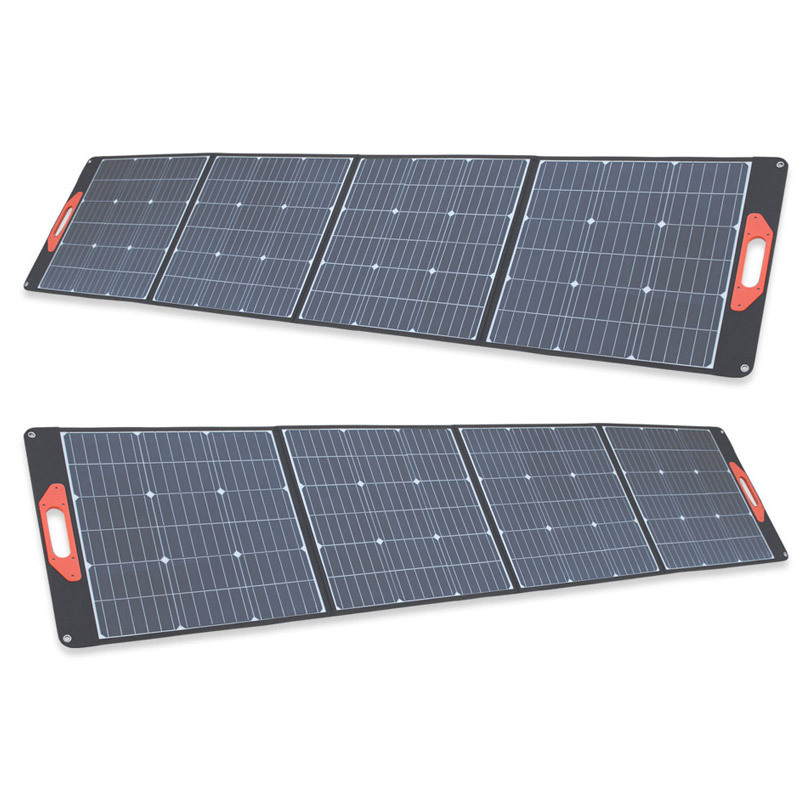 Lightweight folding solar panel 100W 200 watt solar panel camping foldable 200W 12V 24V solar panel portable charger