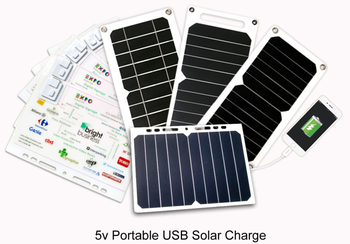 Portable Small Size 6w 5w 10w 15w 5v Micro Charger Usb Port Solar Panel For Cell Phone Outdoor Camping