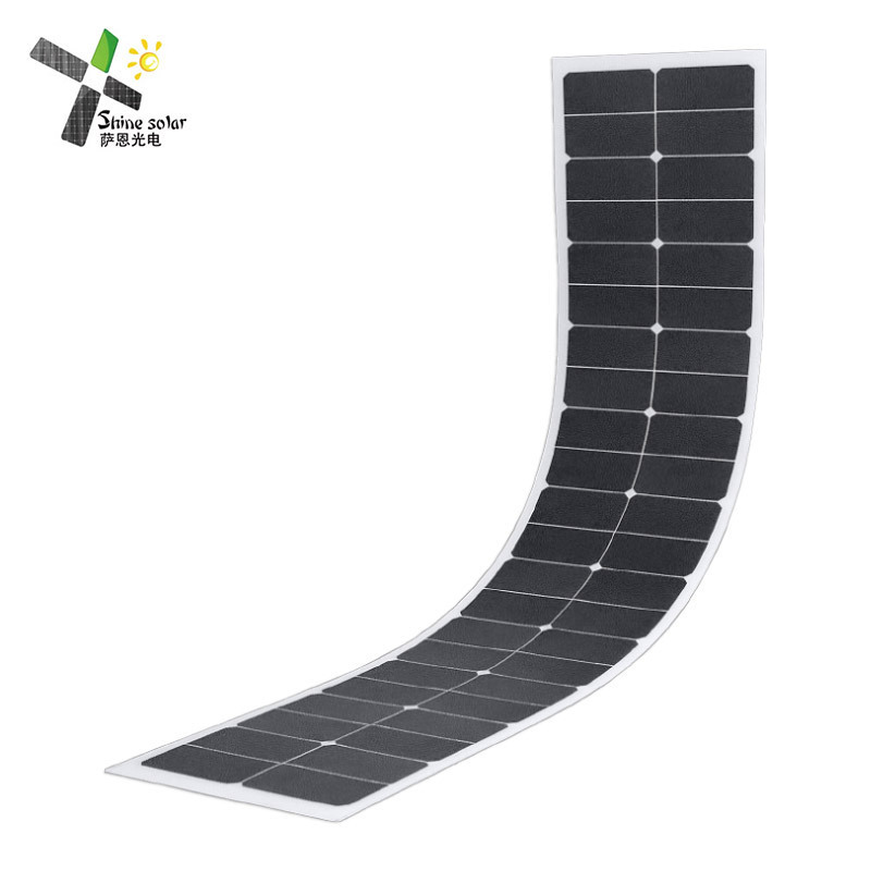 Factory price narrow solar panel 80W SunPower panels solar flex slim line flexible solar panels 80W for Caravan Yacht