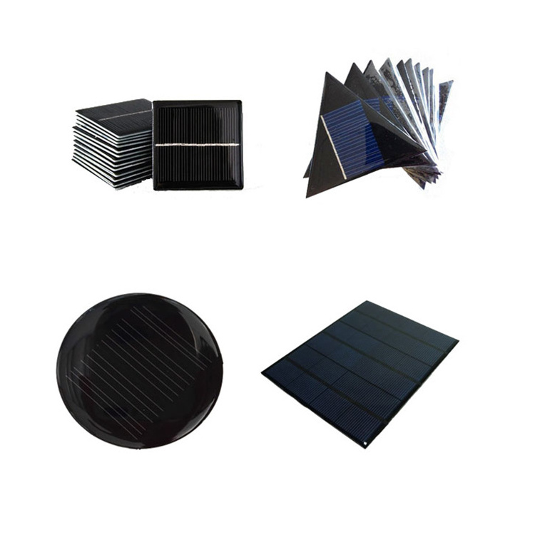 Small panel solar custom 1W 2W 3W 4W 5W solar panel round 12V solar cells triangle solar panel 5V for light sensor IoT camera