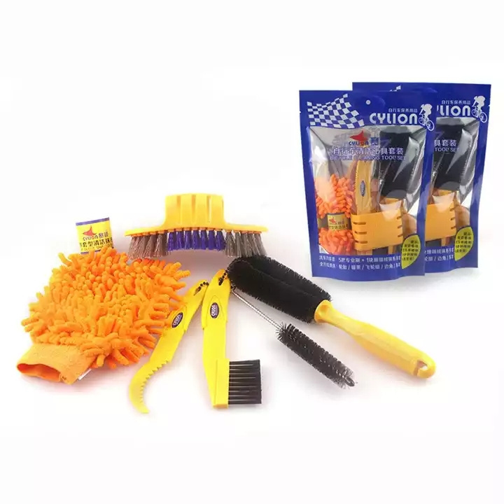 8 in 1 Bicycle Cleaning Tool Brush High Quality Hot Selling Bicycle Accessories Tool Cleaning Sets