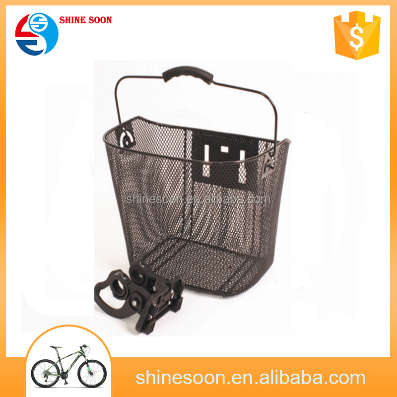 Black Mesh Quick Release black front basket for Bicycle Bike Cycling