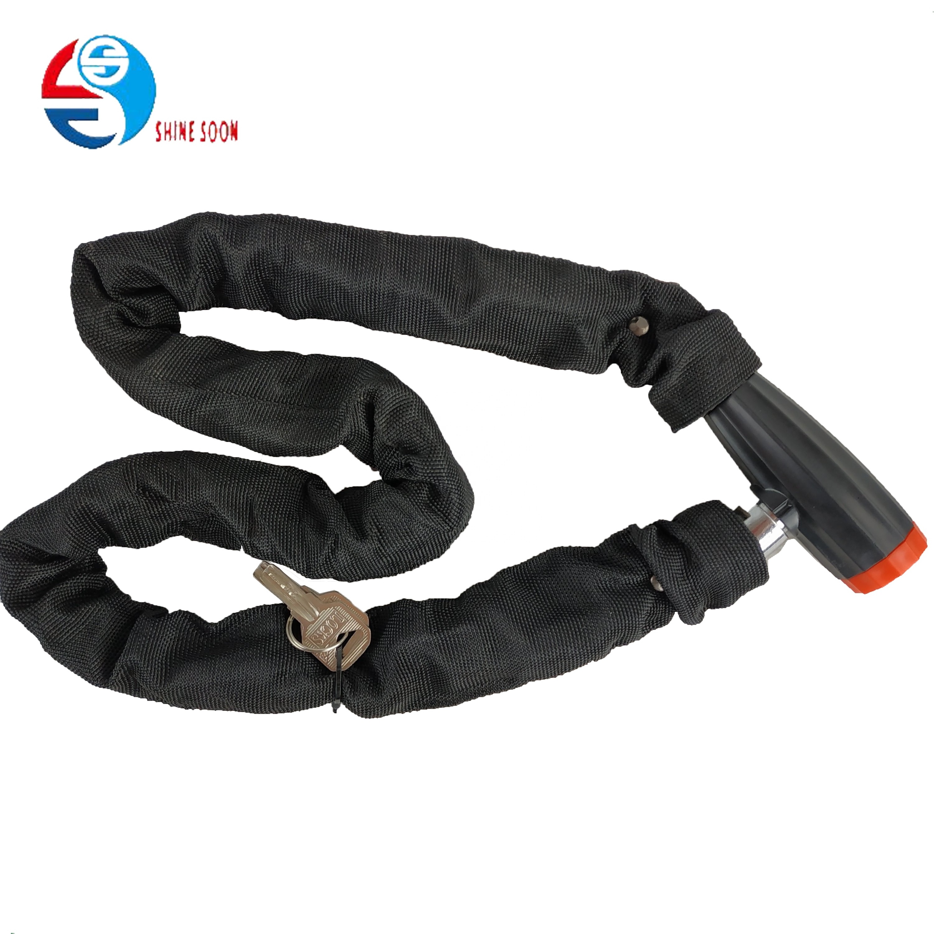 combination bike lock 3 digits cipher code plastic cover folding bicycle lock bike chain kids Adult foldable bicycle chain lock