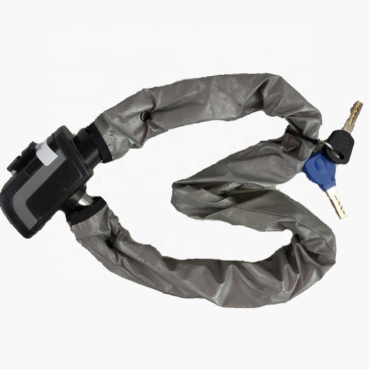 Reflective Cloth Sleeve Security Anti-theft Chain Lock Use for Bike Cycle Lock with Keys Bike Remote Lock