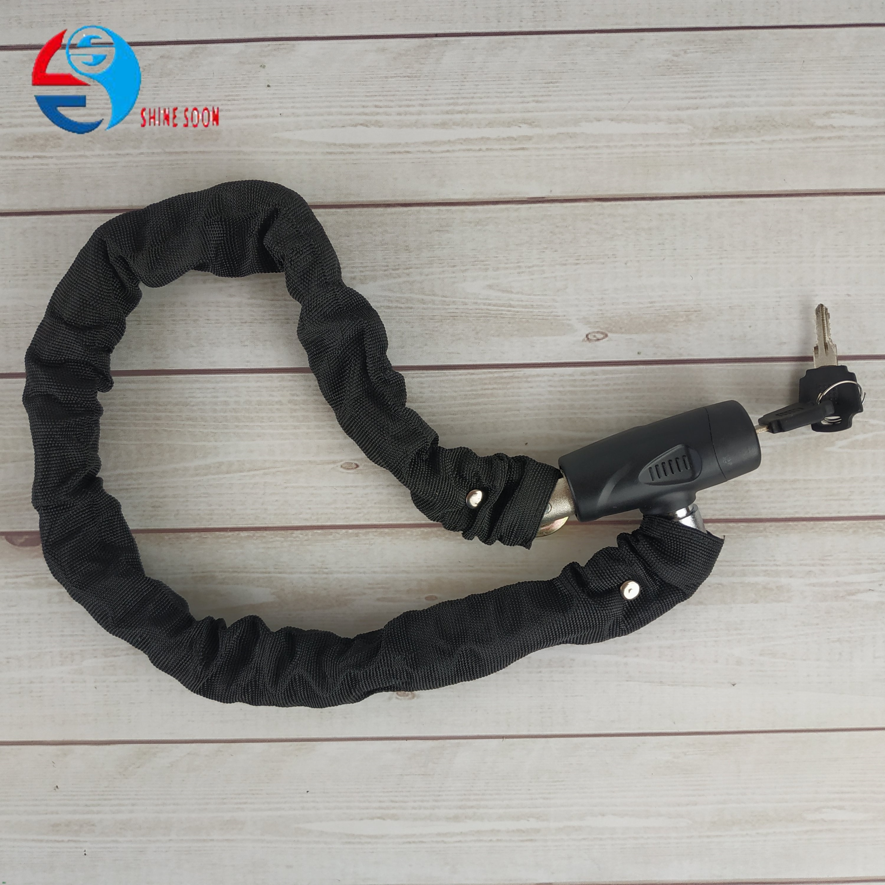 High Anti-theif Level Coiled Secure Bike Chain Lock for Bicycle and Bike Lock and Bicycle Lock with 2 Keys