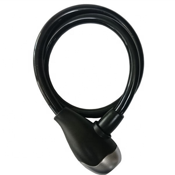 china motorcycle cable lock steel bicycle lock with keys bike big square head with two keys anti-theft bike lock