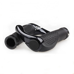 bicycle parts 135mm bicycle rubber hand grip bike parts ergonomic grips two sides locking plastic rubber bike grips