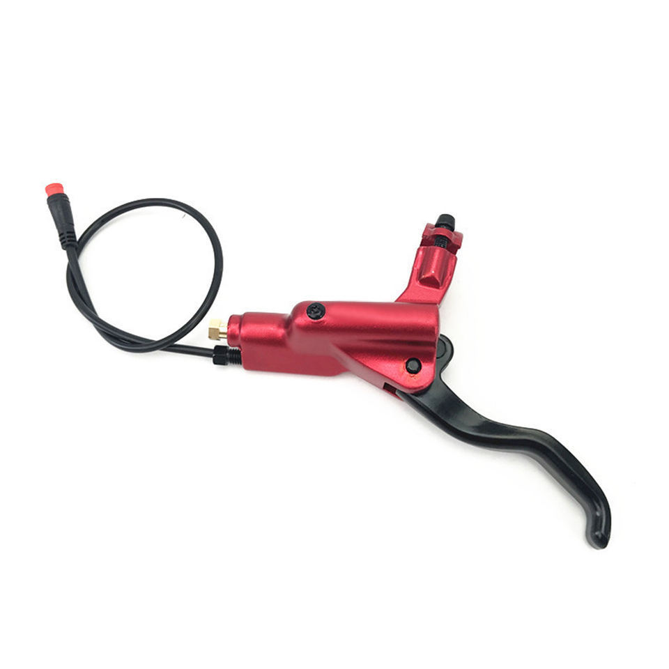 Electric Bicycle Parts Dual Piston Brake Calipers Custom Design Red Color Mountain Bike Hydraulic Brake Disc