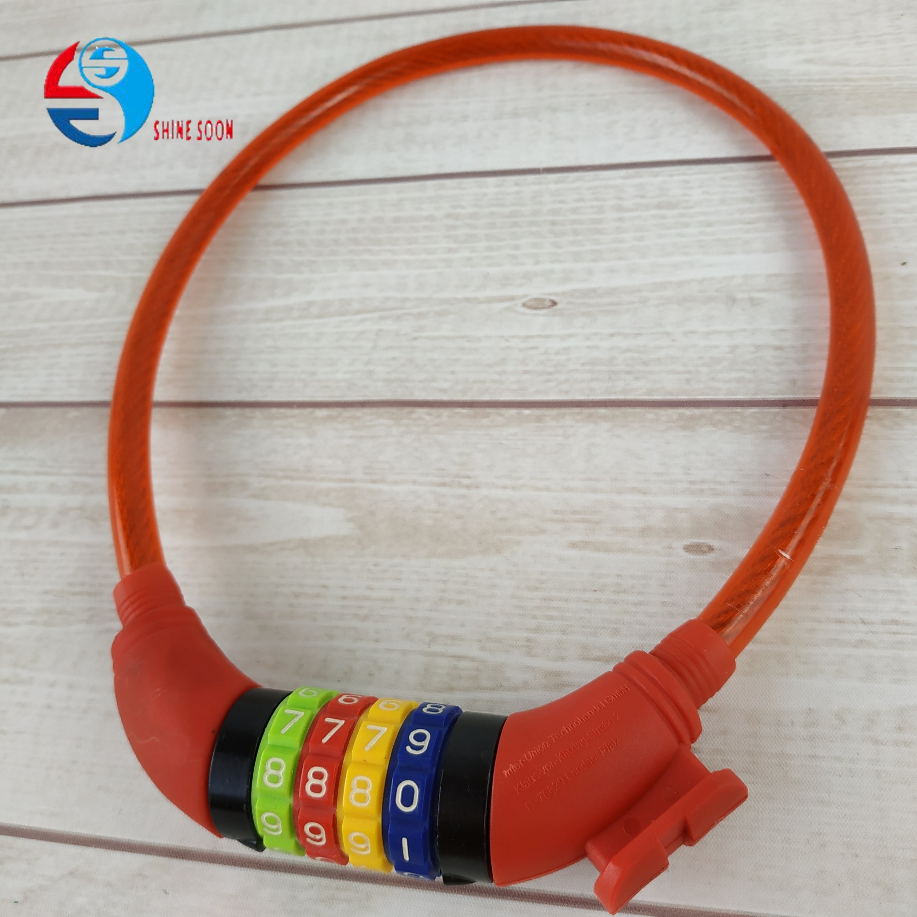 Best Love for Kids for Children Cable Bike Lock with ABS Cloth with 4 Colorful Digital Bicycle Lock And Combination Lock