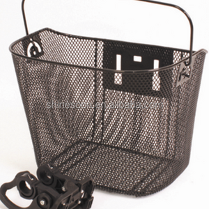 Black Mesh Quick Release black front basket for Bicycle Bike Cycling