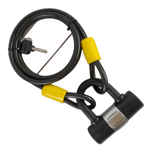 China Manufacturer Superior Quality Bicycle Accessories Cable+U Lock With Cable Pad Lock