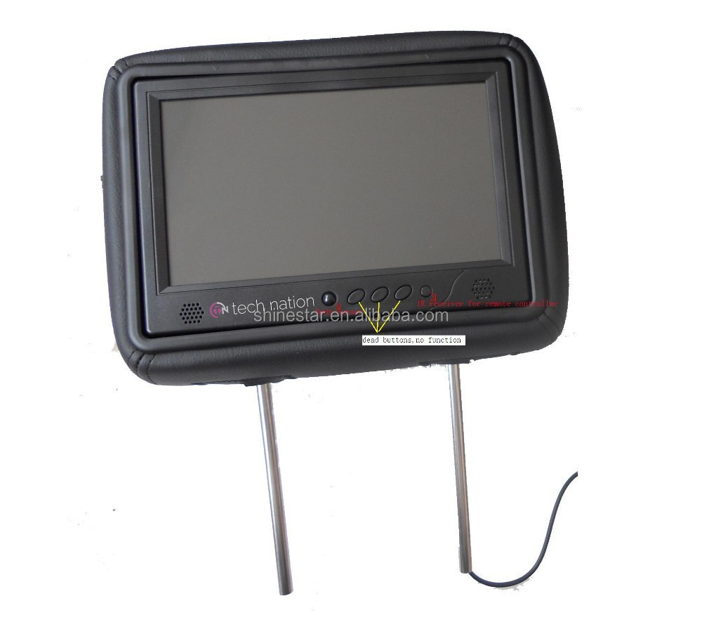 wifi 4G network cab taxi 9 inch LCD headrest android advertising screen