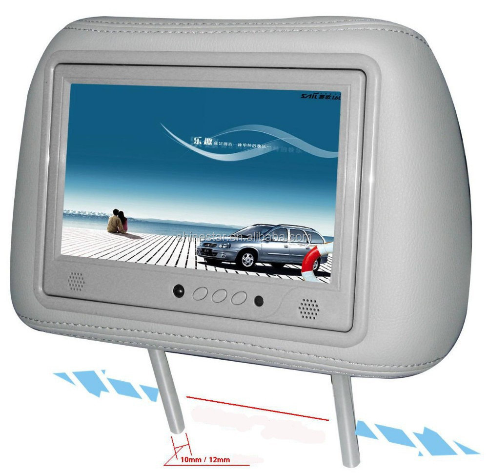 wifi 4G network cab taxi 9 inch LCD headrest android advertising screen