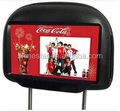 9 inch cab taxi LCD signage advertising 3G 4G Android player headrest monitor