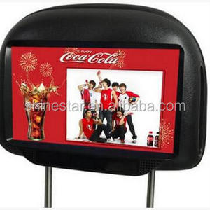 9 inch cab taxi LCD signage advertising 3G 4G Android player headrest monitor