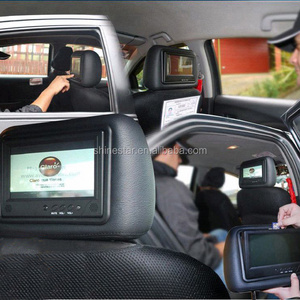 wifi 4G network cab taxi 9 inch LCD headrest android advertising screen