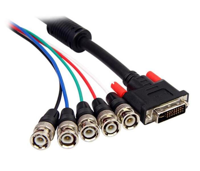 Factory Price DVI to 5 BNC Adapter Electric Adapter Cable