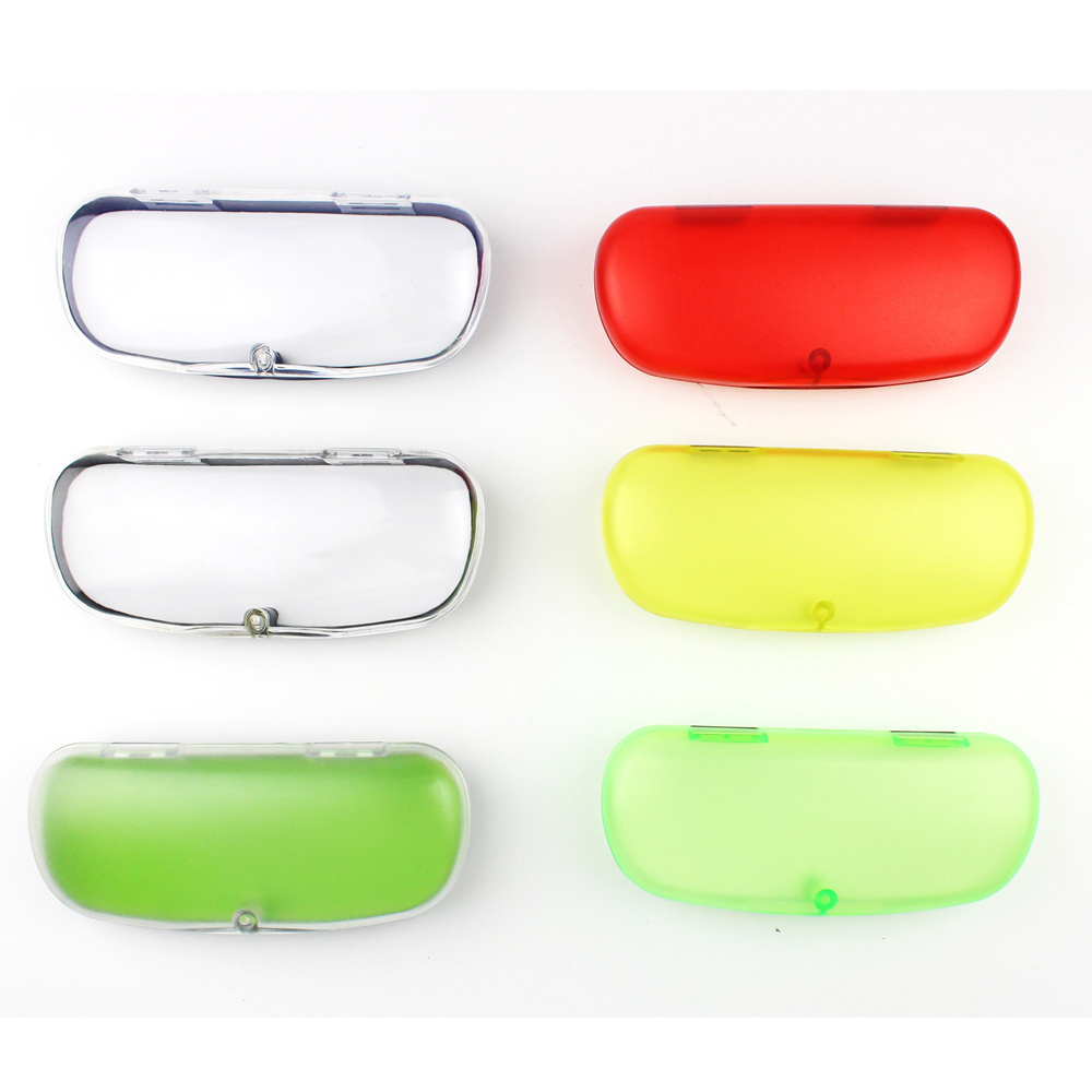 PP Material Clear Eyeglass Case for Reading Glasses Magnetic Closure Personalized Optical Plastic Custom Print Logo Eyewear Case