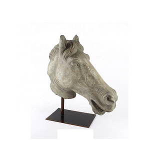 New Design Nordic modern creative horse head ornaments home Model Animal resin crafts for living room decoration