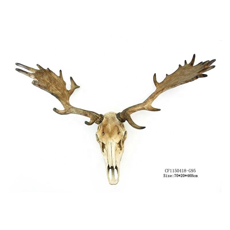 Hot Sale Large Resin Animal Skull Head Deer Skull Head Wall Decor Candle Holder