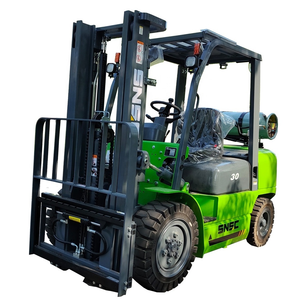 forklift lpg 3 ton FL 30 China SNSC brand lpg forklift with 3M Lifting height with Block Clamp