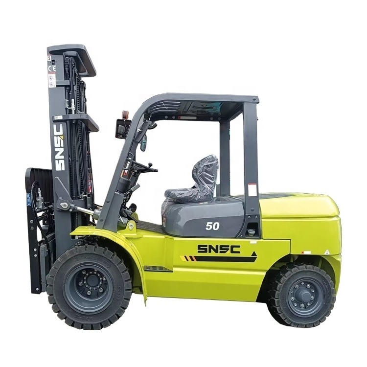 5ton EPA Certificated Diesel Engine Montacargas Forklift with Fork Positioner Side Shifter For Sale