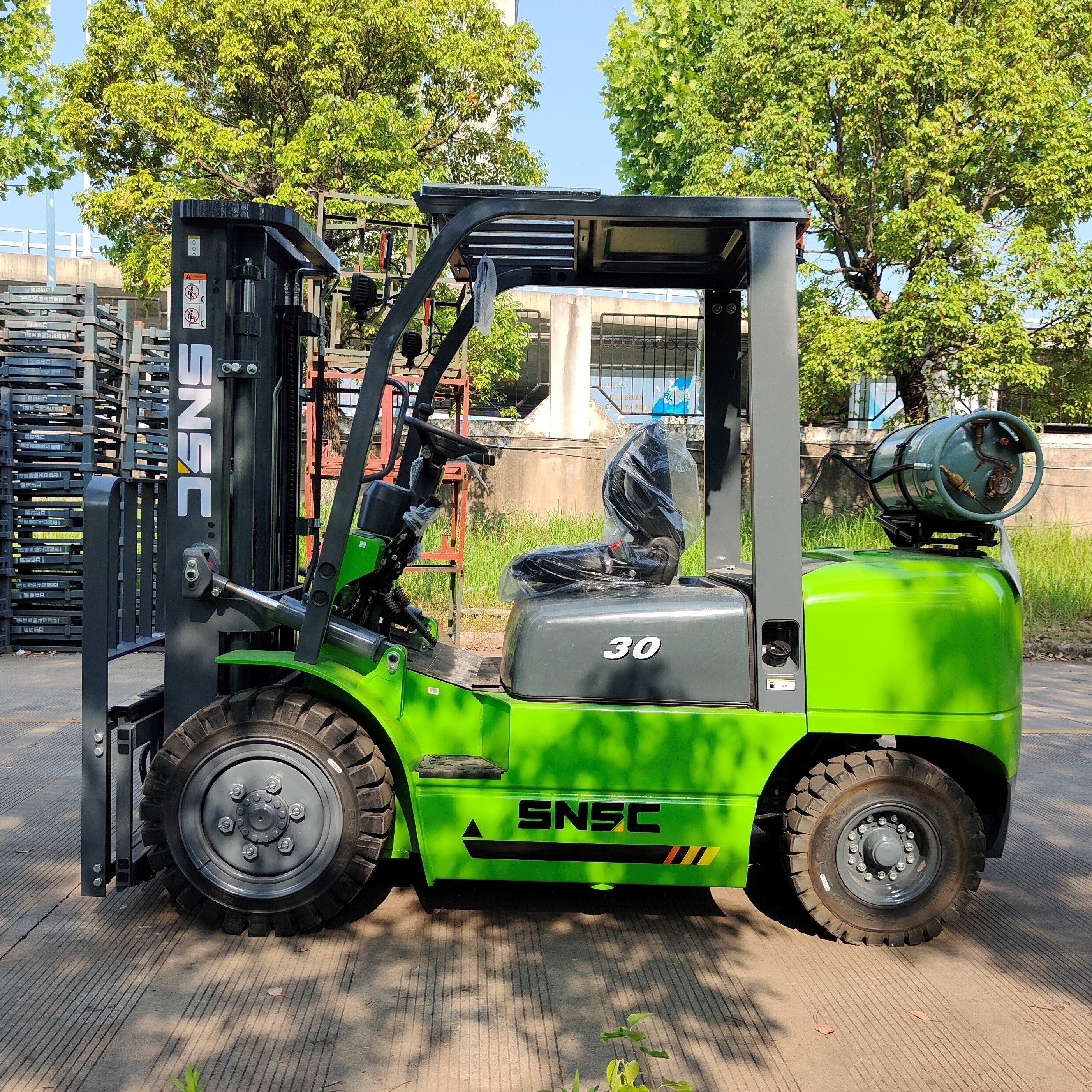 forklift lpg 3 ton FL 30 China SNSC brand lpg forklift with 3M Lifting height with Block Clamp