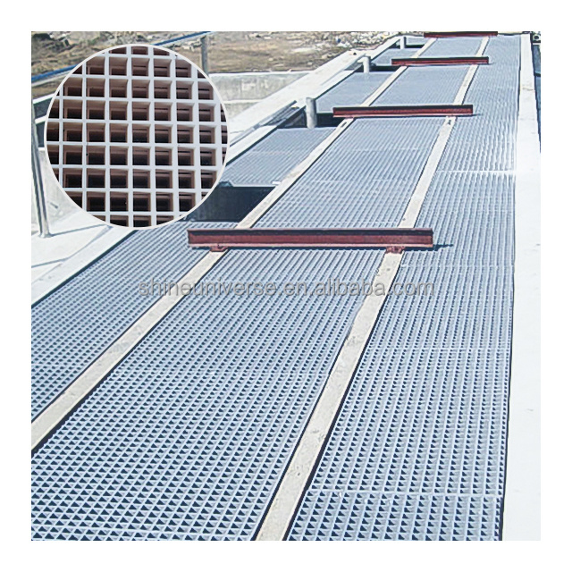 Shine Universe FRP Grid Mesh Fiberglass Grating Walkway Composite GRP Fiberglass Reinforced Plastic Grid for Construction