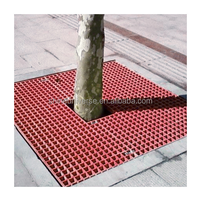 Super March SU Hign  High Quality Grating Molded Frp Plastic Grp Grid High Fiberglass Walkway Grating