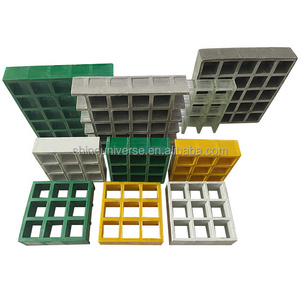 SU Anti Slip GRP Moulded Reinforced Plastic Fiberglass FRP Structural Grate For Floor