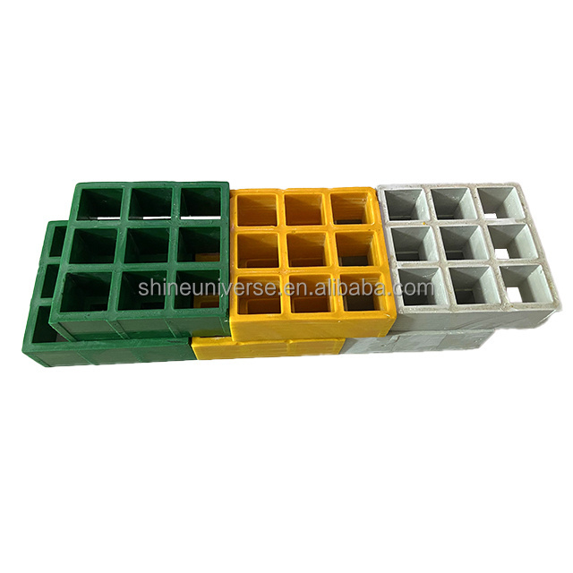 Super March SU Hign  High Quality Grating Molded Frp Plastic Grp Grid High Fiberglass Walkway Grating