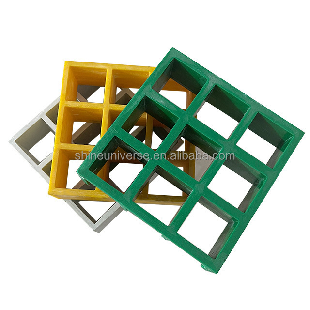 SU Anti Slip GRP Moulded Reinforced Plastic Fiberglass FRP Structural Grate For Floor