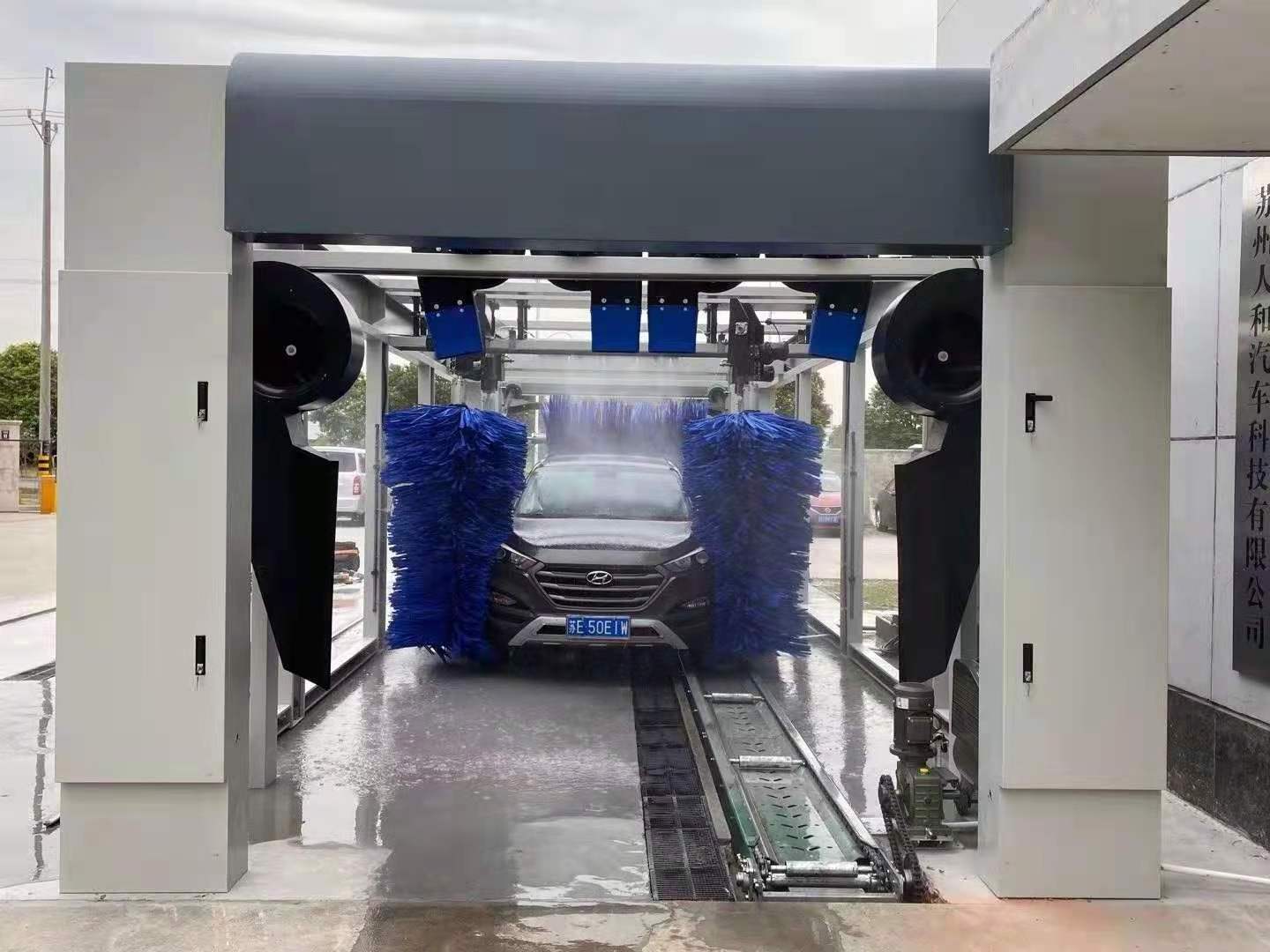 60 Cars per hour fast washing customable full automatic vehicle washing tunnel system conveyor car wash