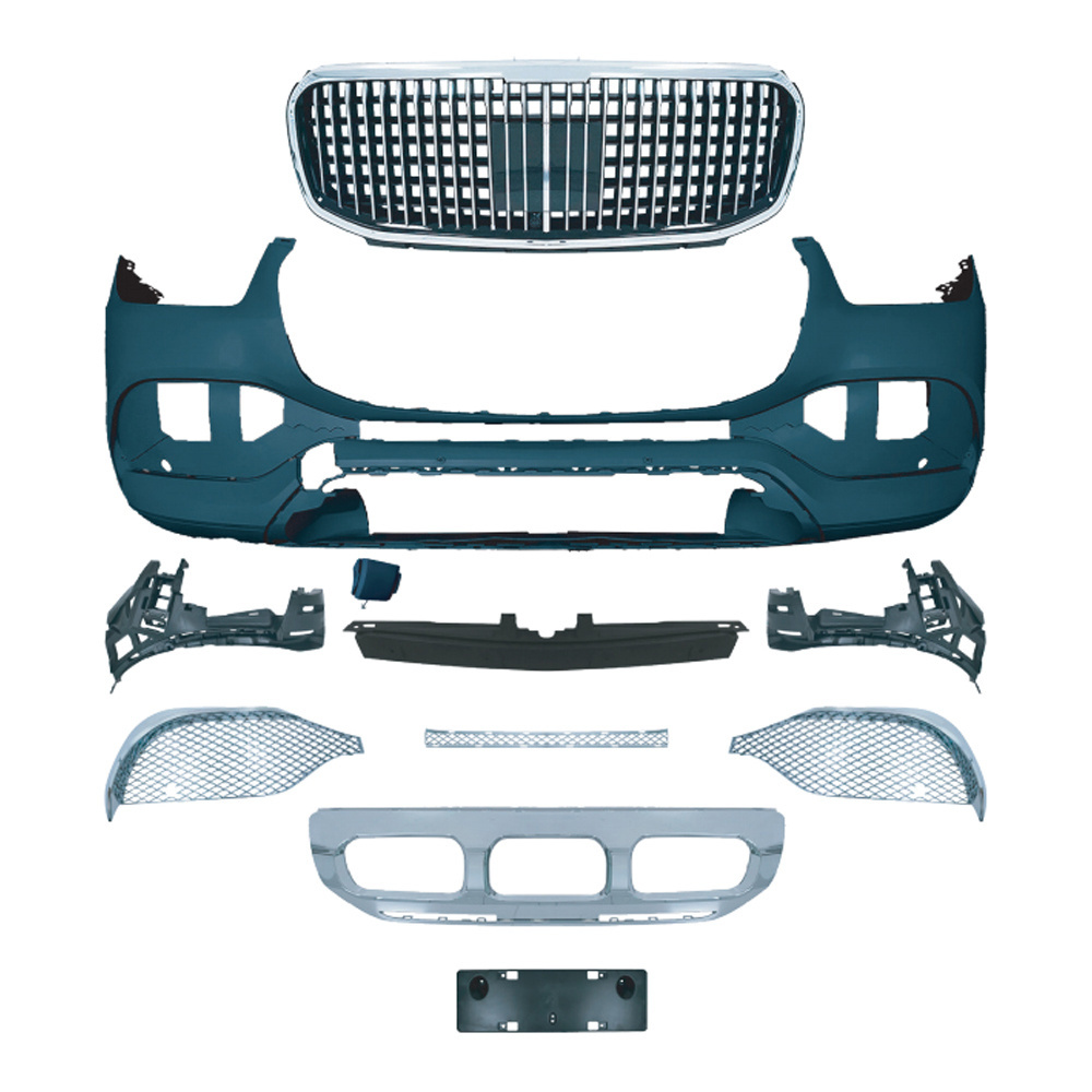 Full Set Car Facelift Front Grille Bumper W167 Bodykit Body Kit for Mercedes Benz GLE W167 Upgrade to Maybach AMG 63 2020 2021