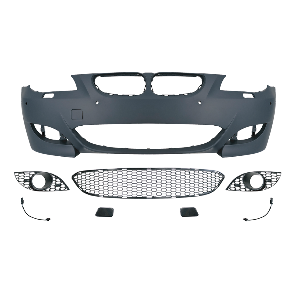 Full Set M Sport M5 Facelift Rear Diffuser Front Grille Bumper Bodykit Body Kit for BMW 5 Series E60 2004-2010 Upgrade to M5