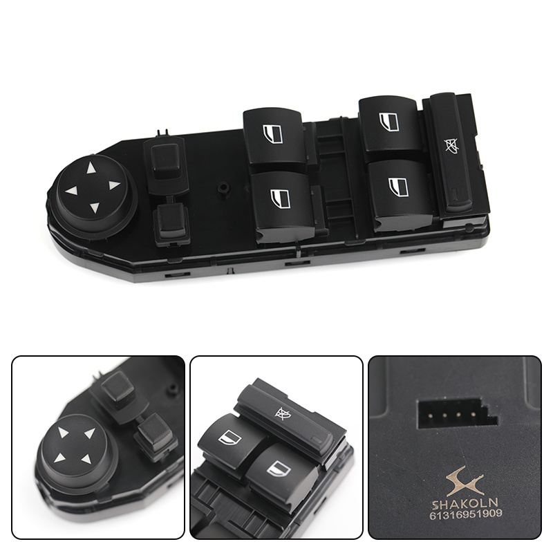 61316951909 Electric Left Front Auto Car Door Power Master Window Lifter Switch for BMW 5 Series E60 E61