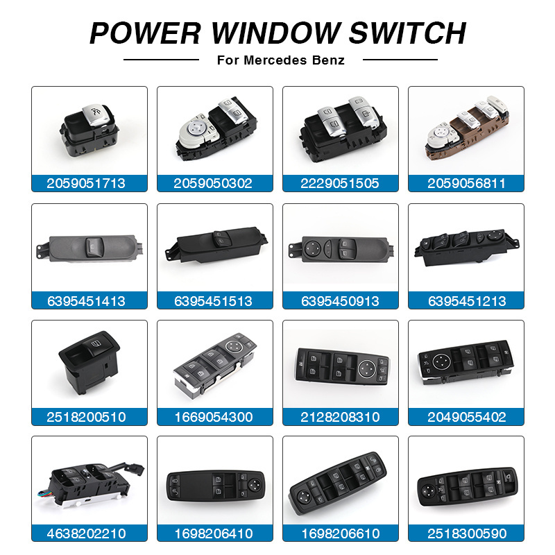 OEM Auto Electric Car Power Master Window Switch for Mercedes Benz W202 W204 W203 W210 W211 W212 W221 W639 W164 C200 C300 ML350