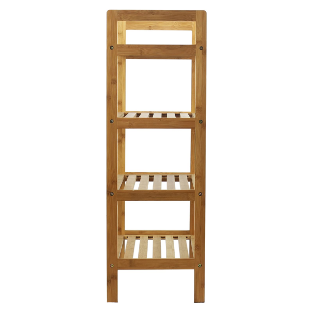 Wholesale 4-tier Bamboo Wooden Shoe Organizer Shoes Stand Display Outdoor Shoe Rack Waterproof