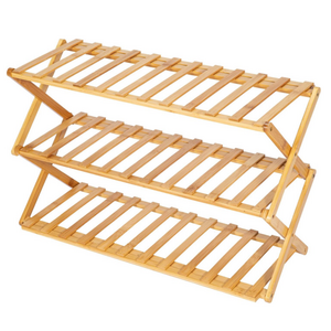 Cheap Price Custom Bamboo Shoe Rack Stand Living Room Furniture Extendable Folding Shoe Rack Organizer High Heels Shoes Rack