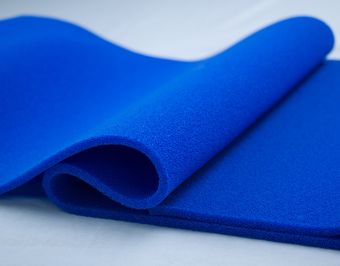 Open cell silicone foam cheap silicone rubber heat resistant silicone sheet for press machine